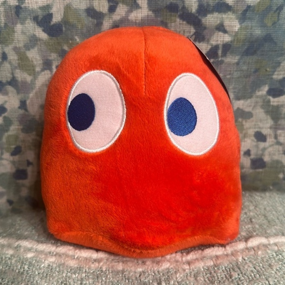 PAC-MAN Blinky Red Ghost Plush 7” NWT